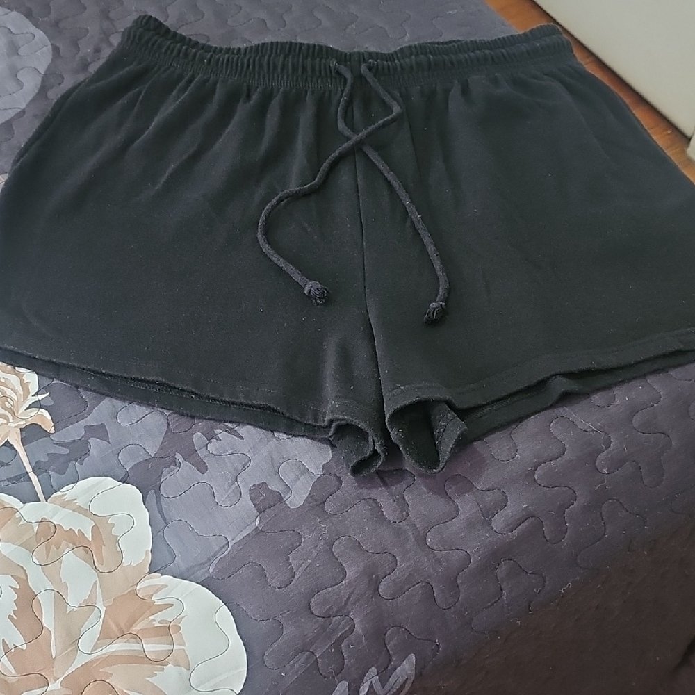 Aeropostale Black Athletic Shorts with Drawstring Waist